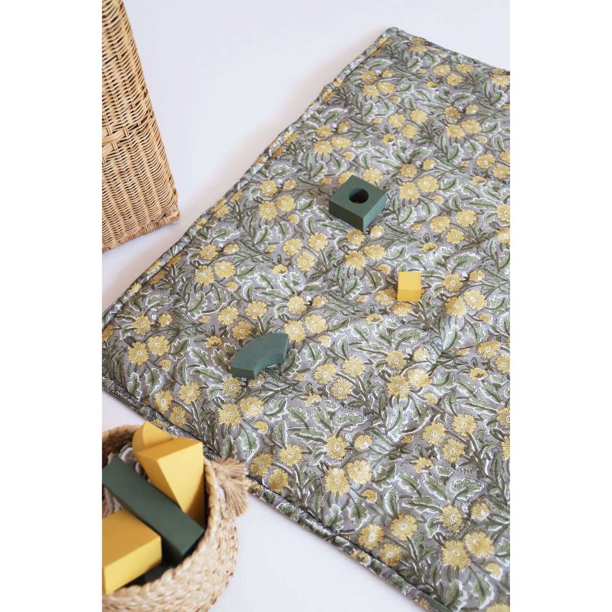 Tapis de repos bébé bohème FIDELIA multicolore, NATTIOT