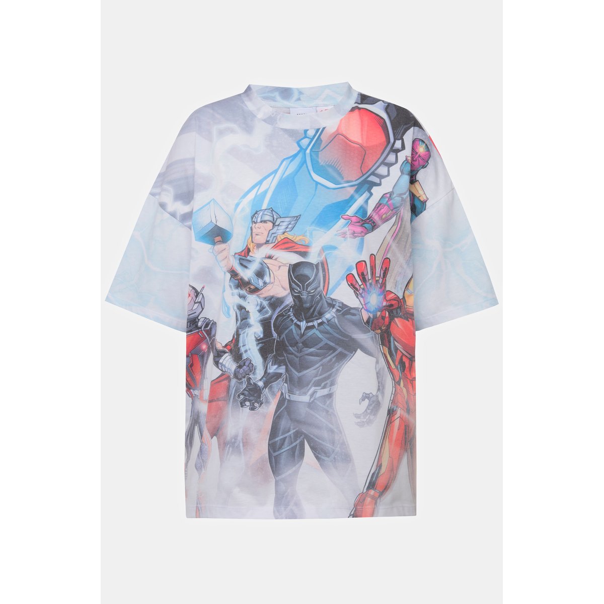 T-shirt oversized à col rond et blanc cassé, STUDIO UNTOLD