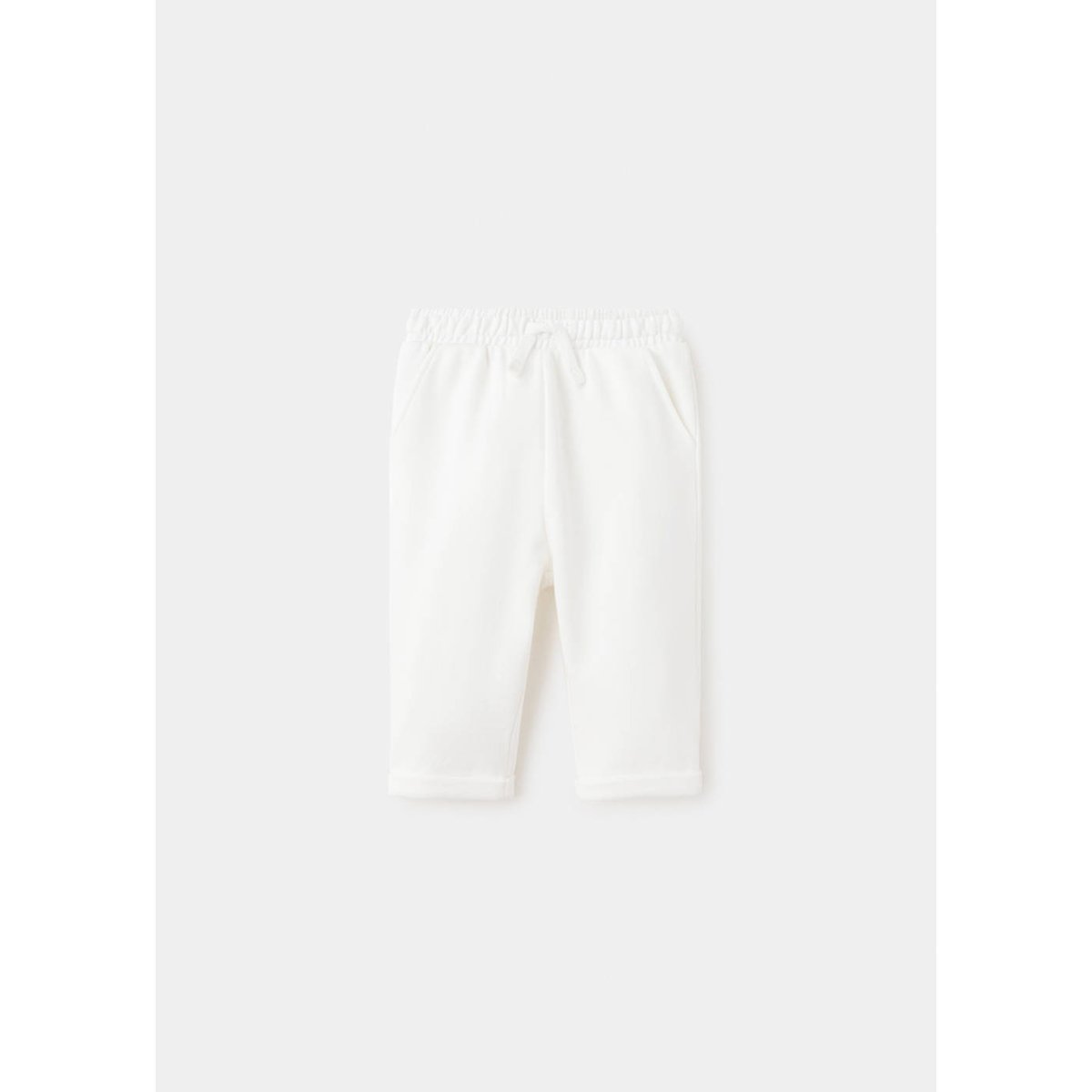 Pantalon jogger coton blanc cassé, MANGO BABY