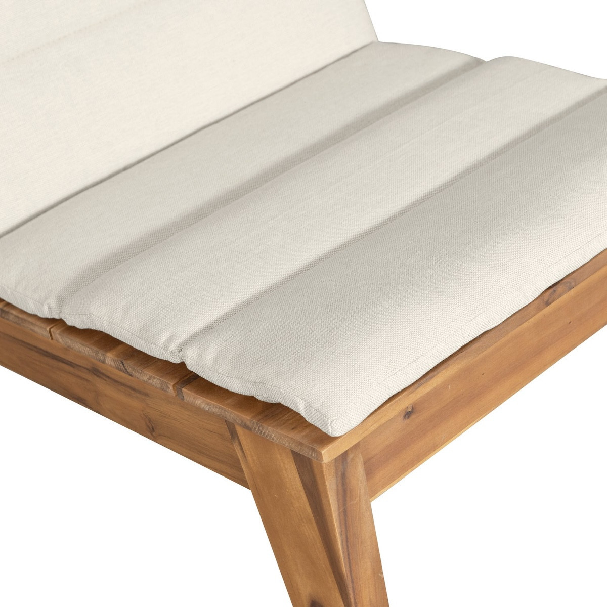 Fauteuil d'extérieur en bois avec coussin Kenai - KENAI {couleurmarketing}, WOOOD