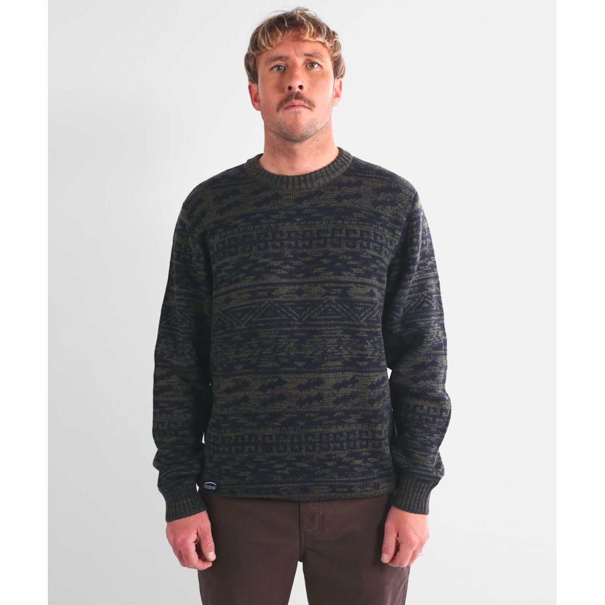 Pull jacquard LINEUP deep marine chine, OXBOW