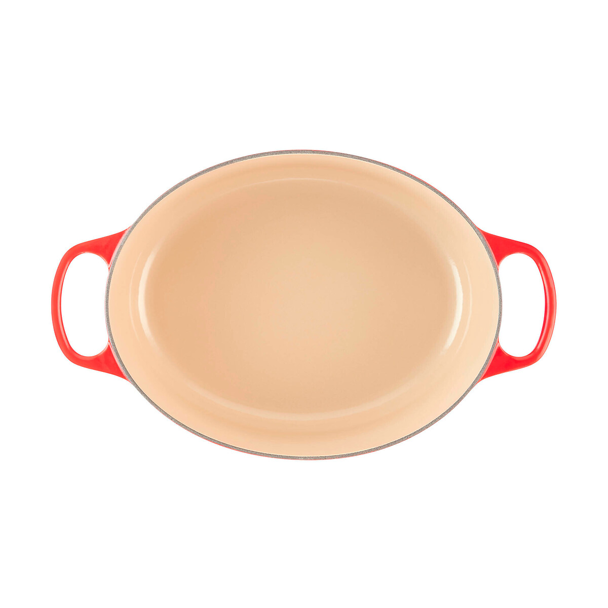 Cocotte Ovale Signature rouge, LE CREUSET