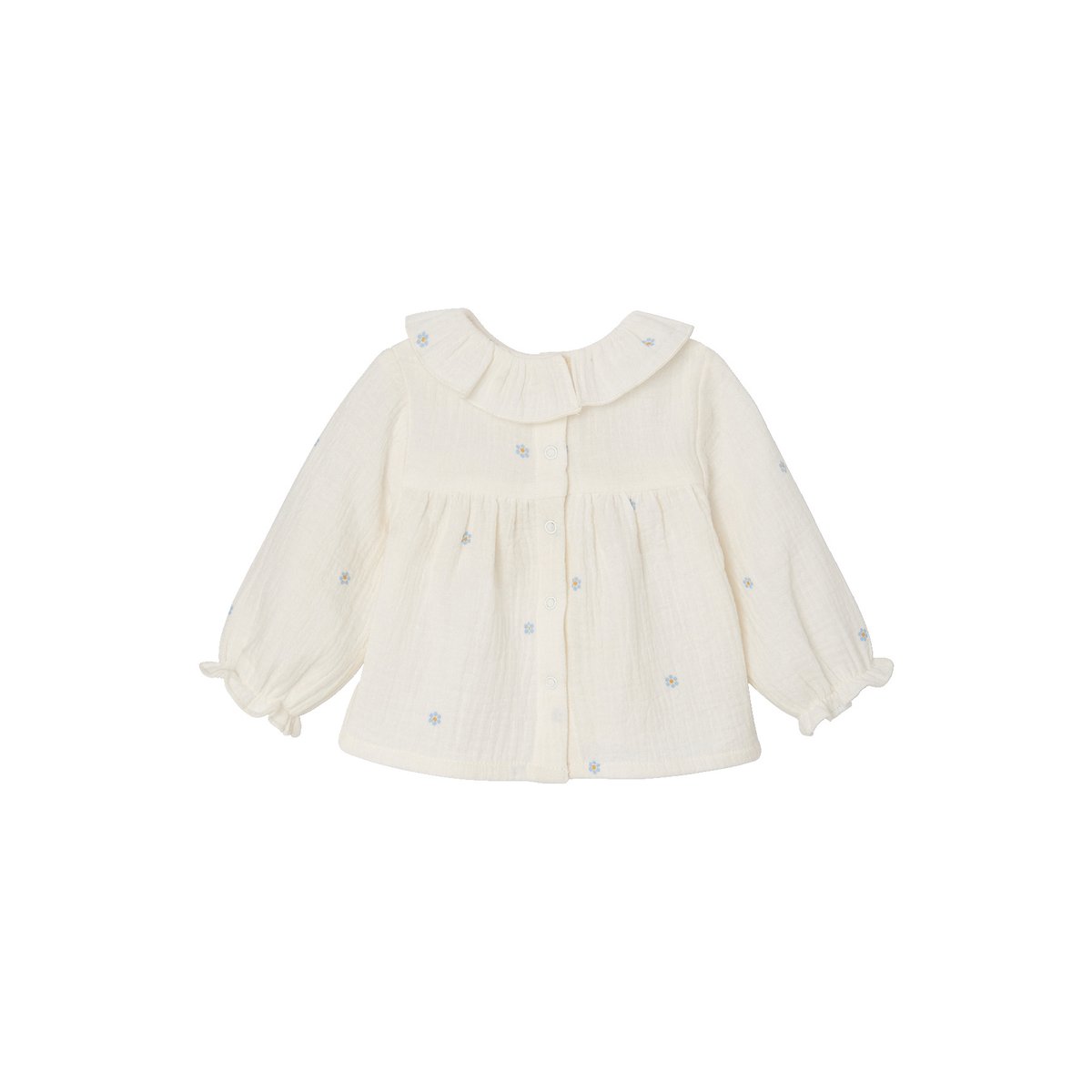 Blouse manches longues écru, VERTBAUDET