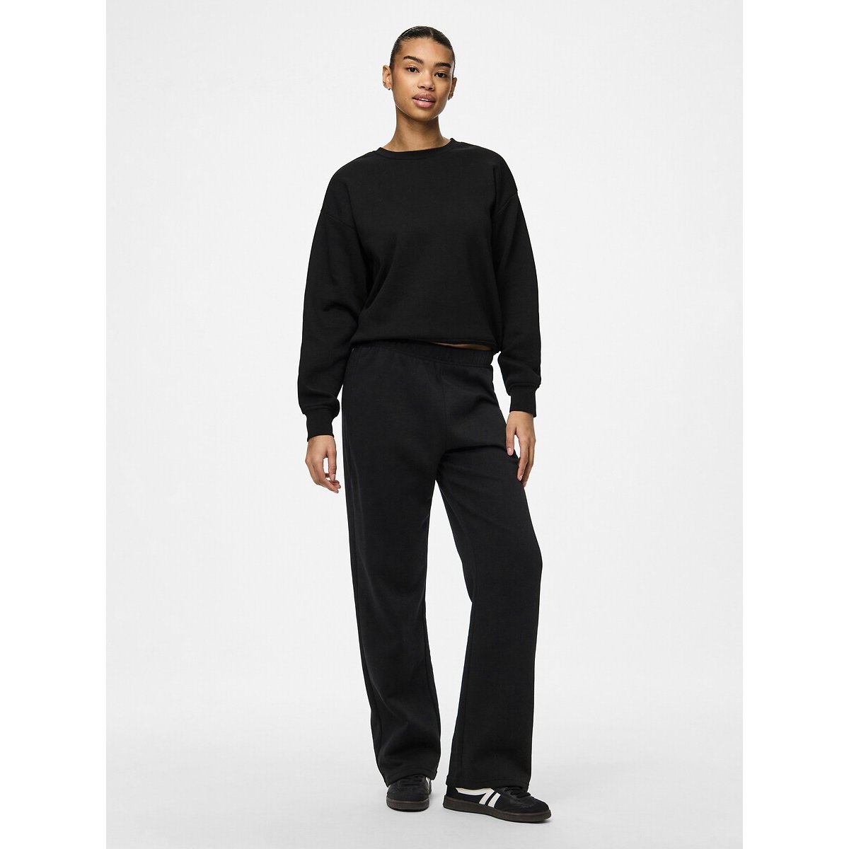 Wide Leg Trousers black, PIECES
