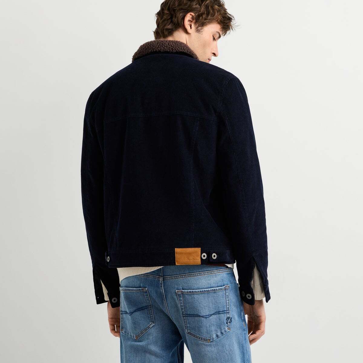 Veste Coupe Regular En Velours Côtelé bleu dulwich, PEPE JEANS