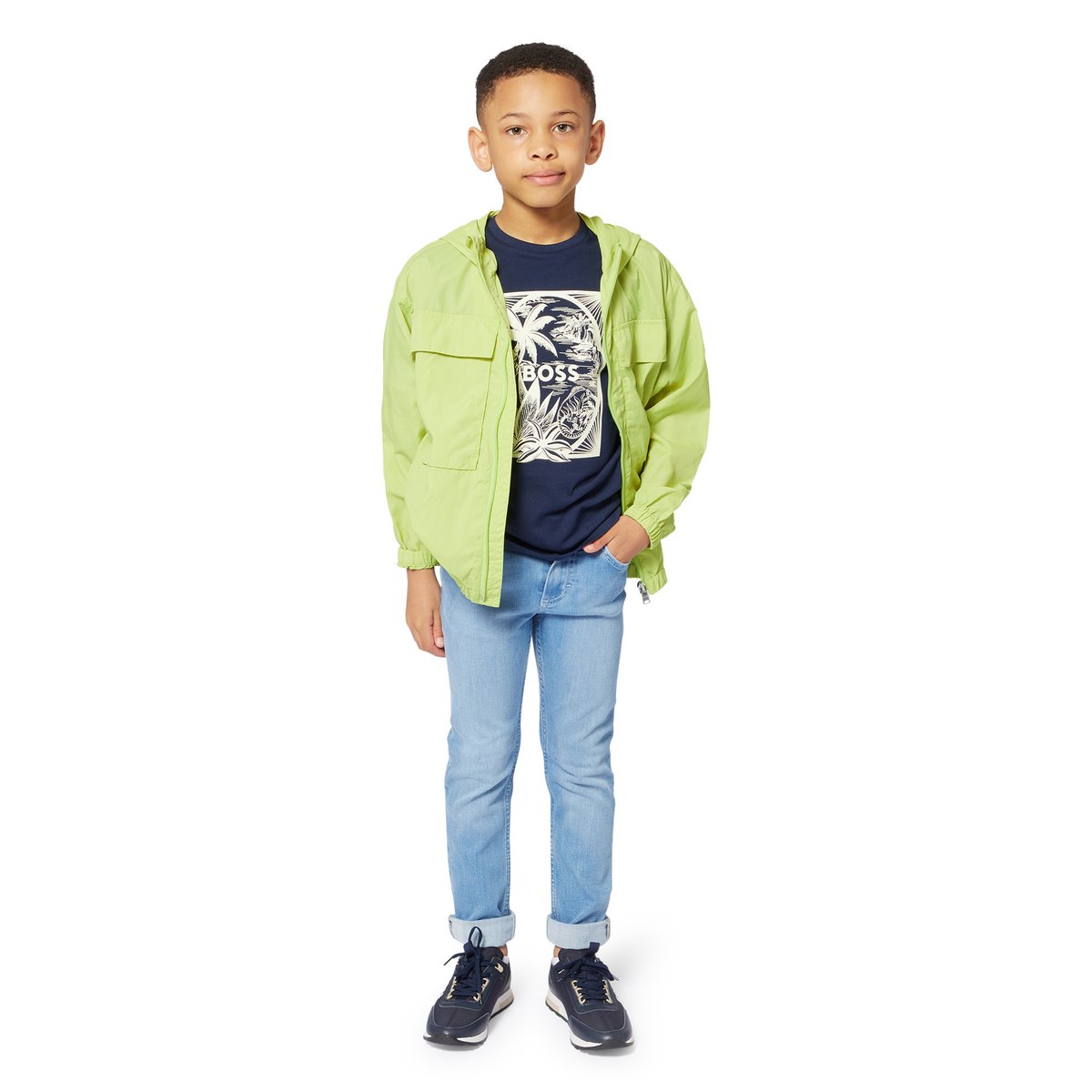 T-shirts à manches courtes bleu cargo, BOSS KIDSWEAR
