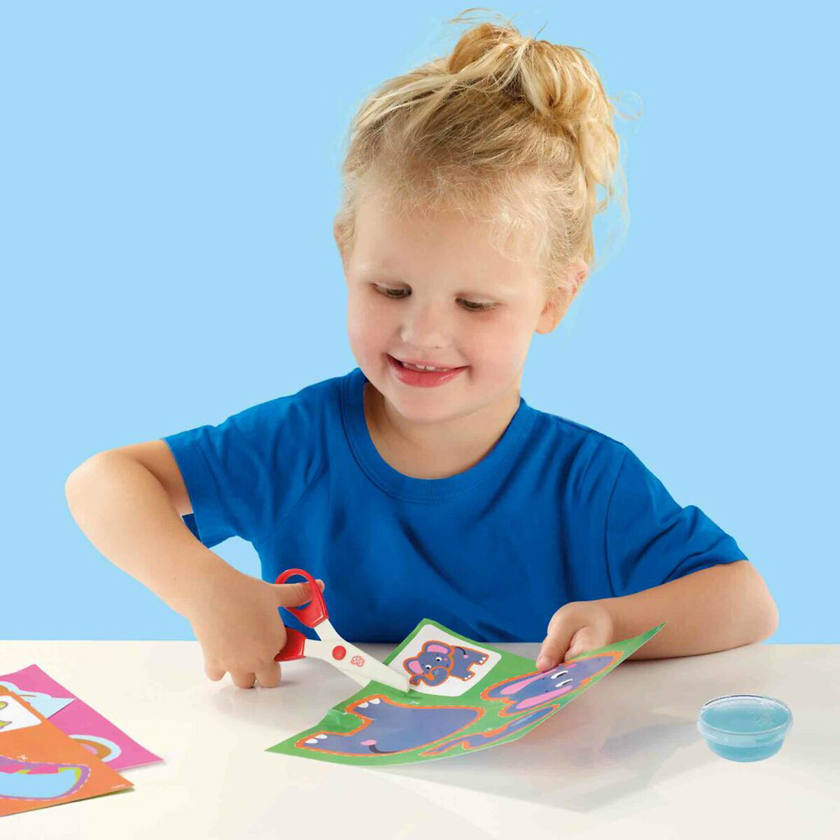 Brinquedo "Aprendo a cortar e a colar", SES multicolor, SES