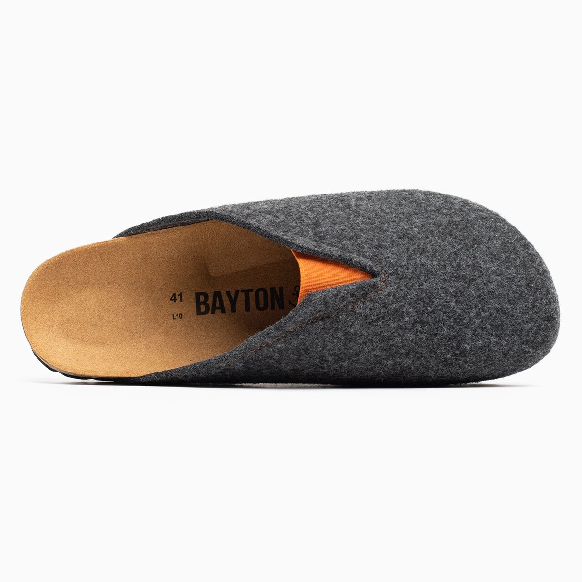 Sabots en cuir FUDJI pour homme anthracite, BAYTON
