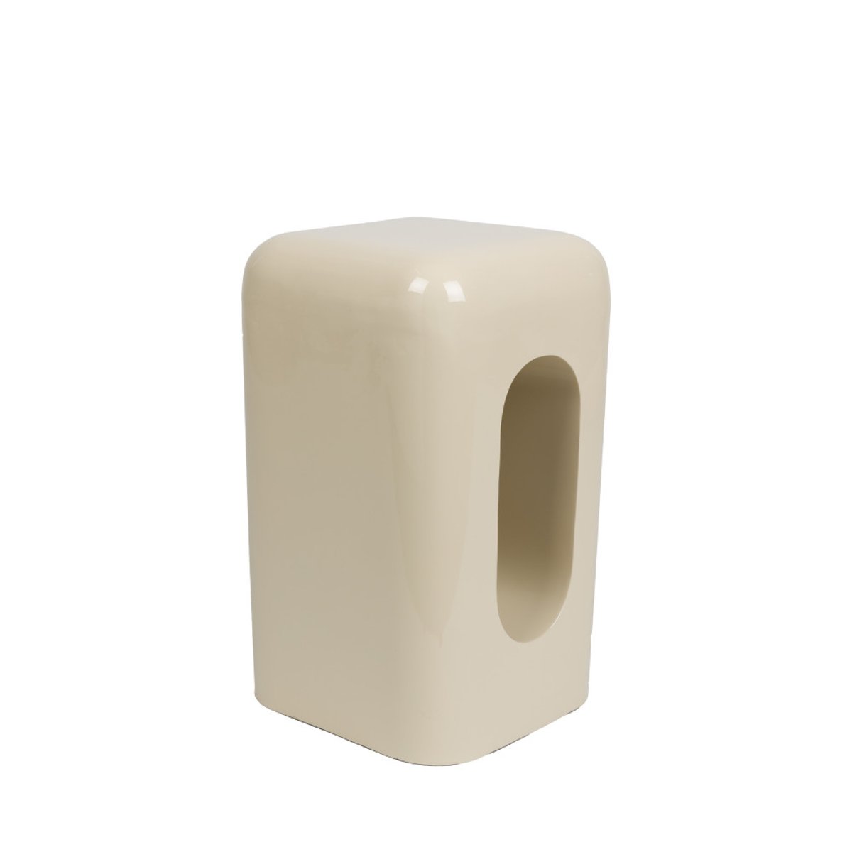 Table d'appoint en métal- CREEK beige, ZUIVER