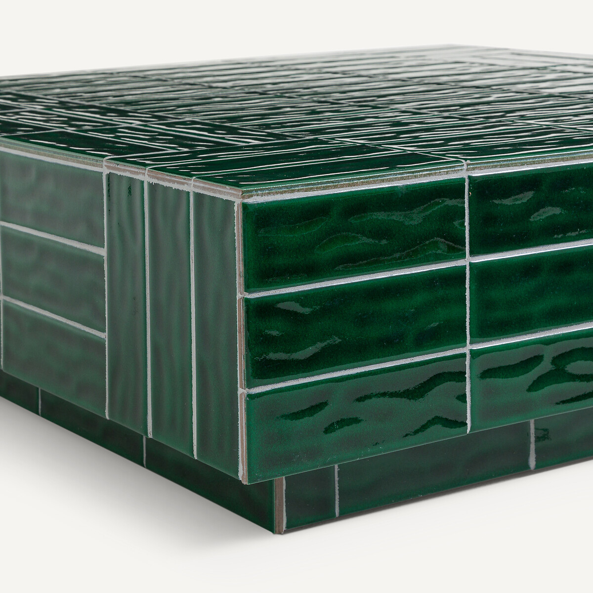 Mesa de centro de cerámica, Dendi verde jade, AM.PM