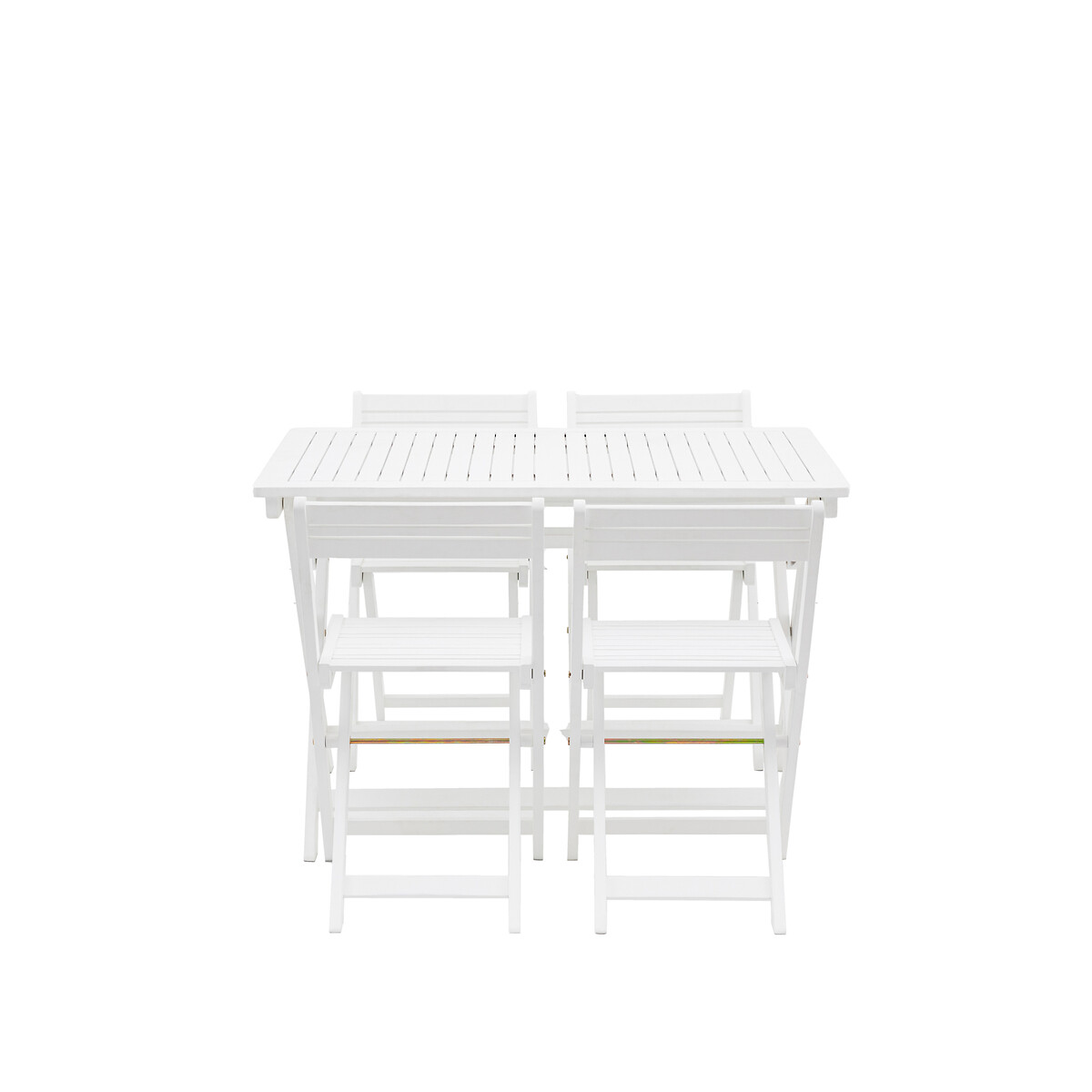 4 Seater Mellot Garden Folding Dining Set natural, SO'HOME