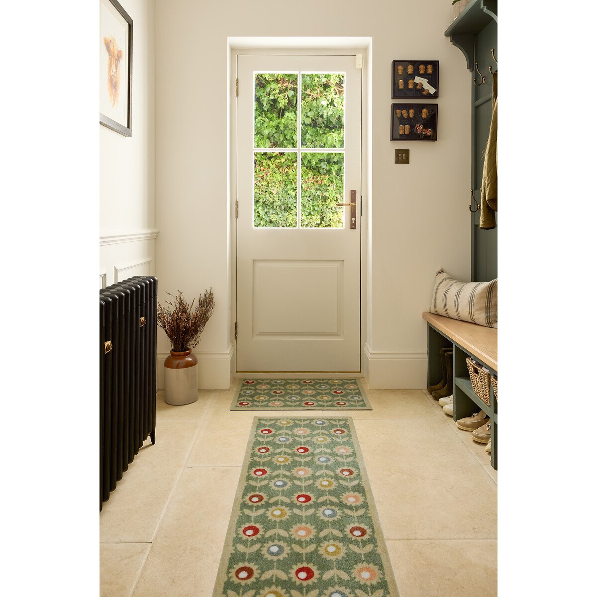 Multi Floral Sage Indoor Runner Mat multi-coloured, MY MAT