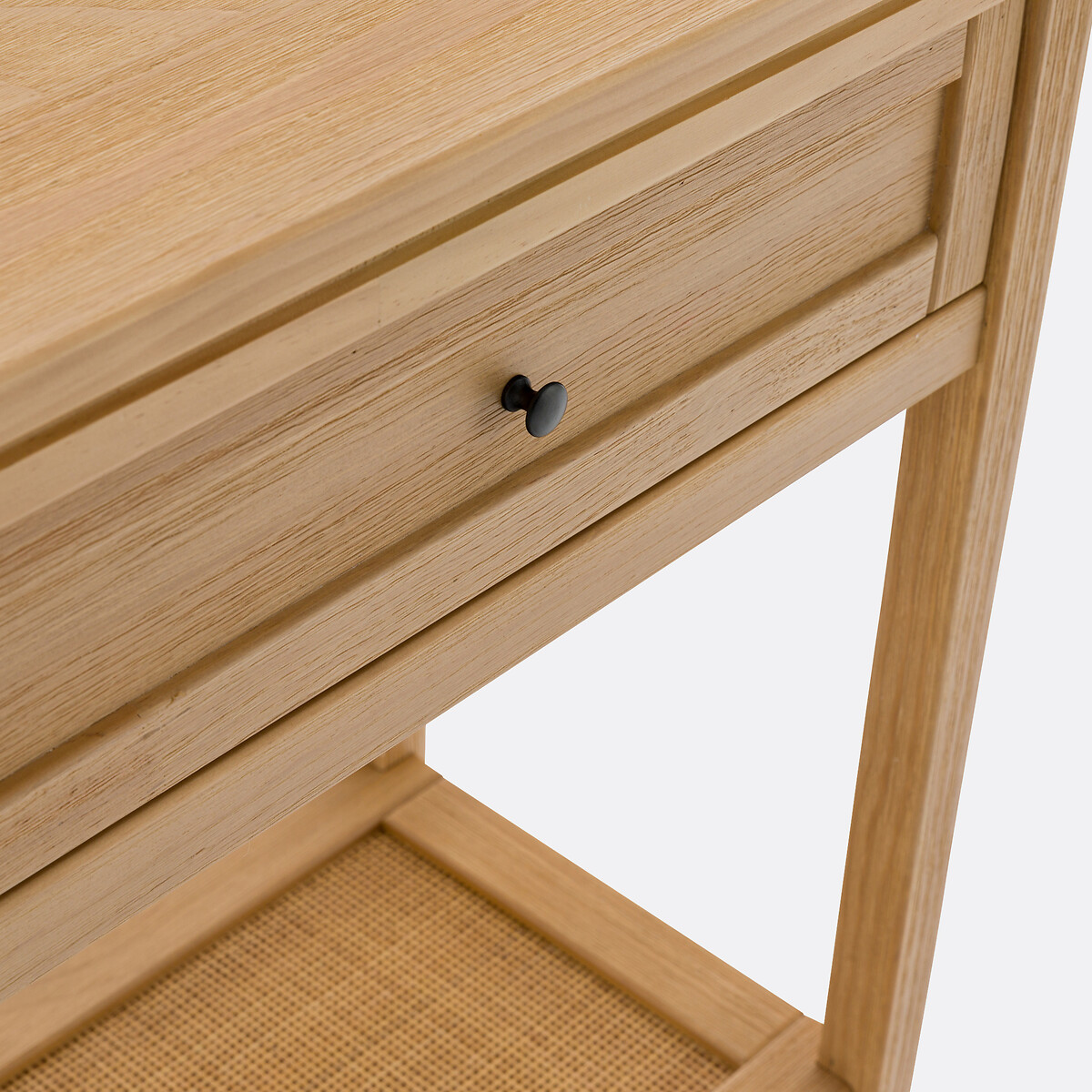 Console double plateau pin massif et cannage Gabin naturel, LA REDOUTE INTERIEURS