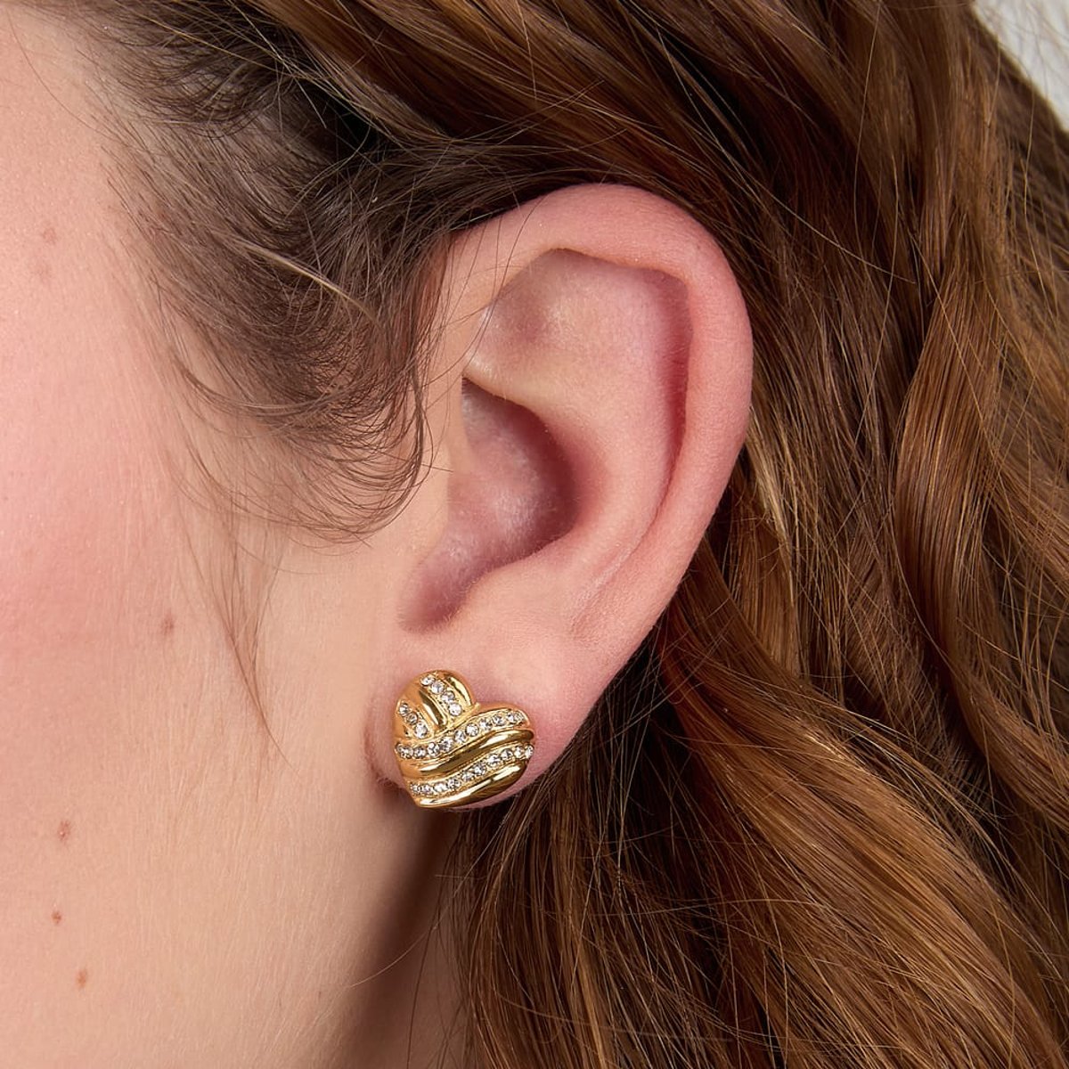 Boucles d'oreilles en Cristal/crystal/steel et Cristal or jaune, MORELLATO