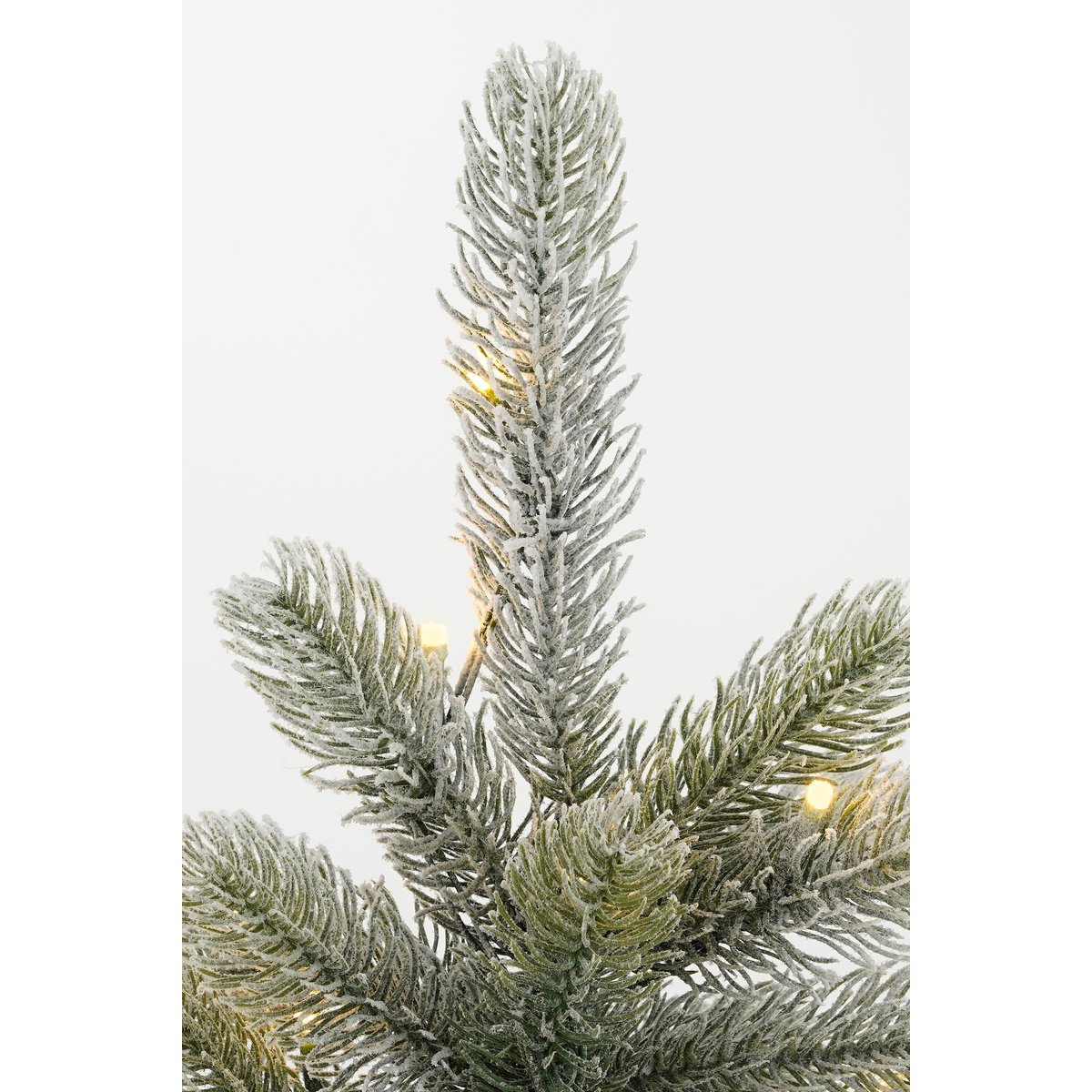 Sapin de Noël artificiel enneigé avec LED H60 cm NAGOYA vert, BLACK BOX TREES