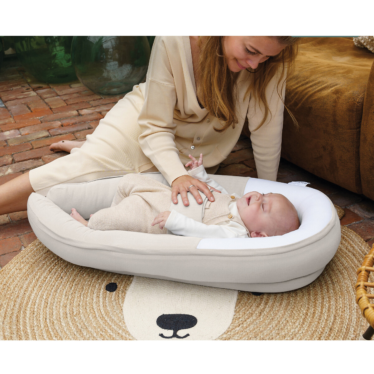 Reductor de cama Cocoon Doomoo beige , BABYMOOV