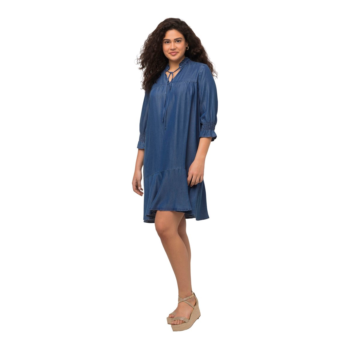 Robe en Lyocell bleu jean, ULLA POPKEN