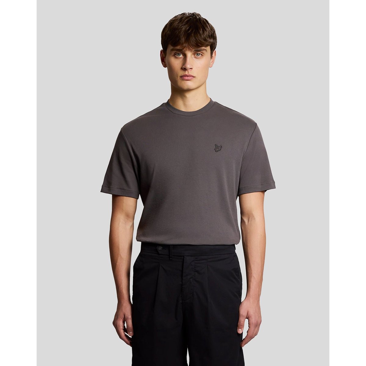 T-shirt coupe décontractée noir fer, LYLE & SCOTT