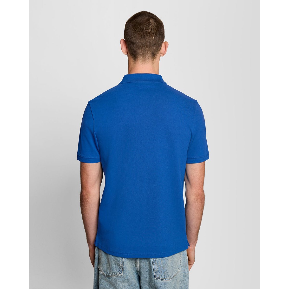 Polo en coton bleu clair, LYLE & SCOTT