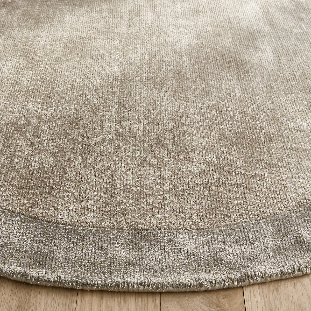 Burada Round Handwoven Lyocell Rug oatmeal, AM.PM