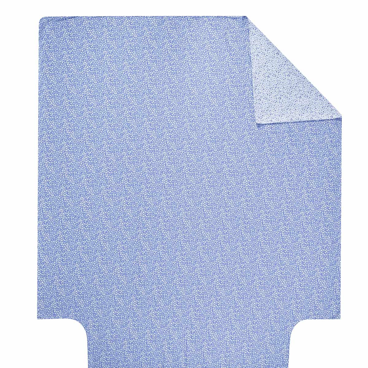 Housse de couette en satin de coton 120 fils IMPATIENCE cobalt, SENSEI MAISON