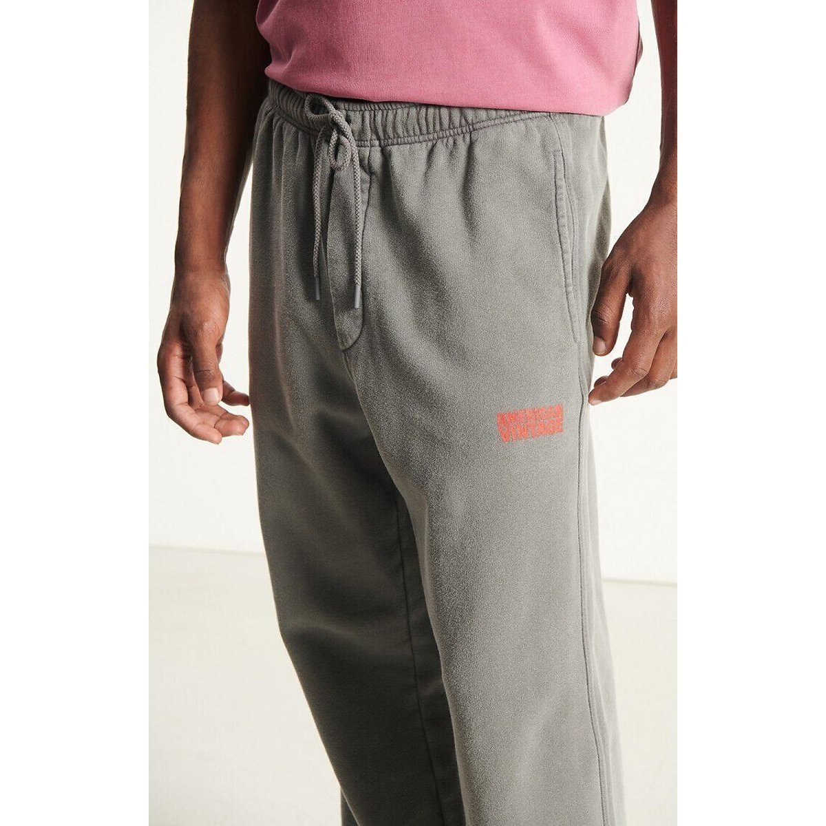 Trainingsbroek, PLIZZY mêlee donkergrijs, AMERICAN VINTAGE