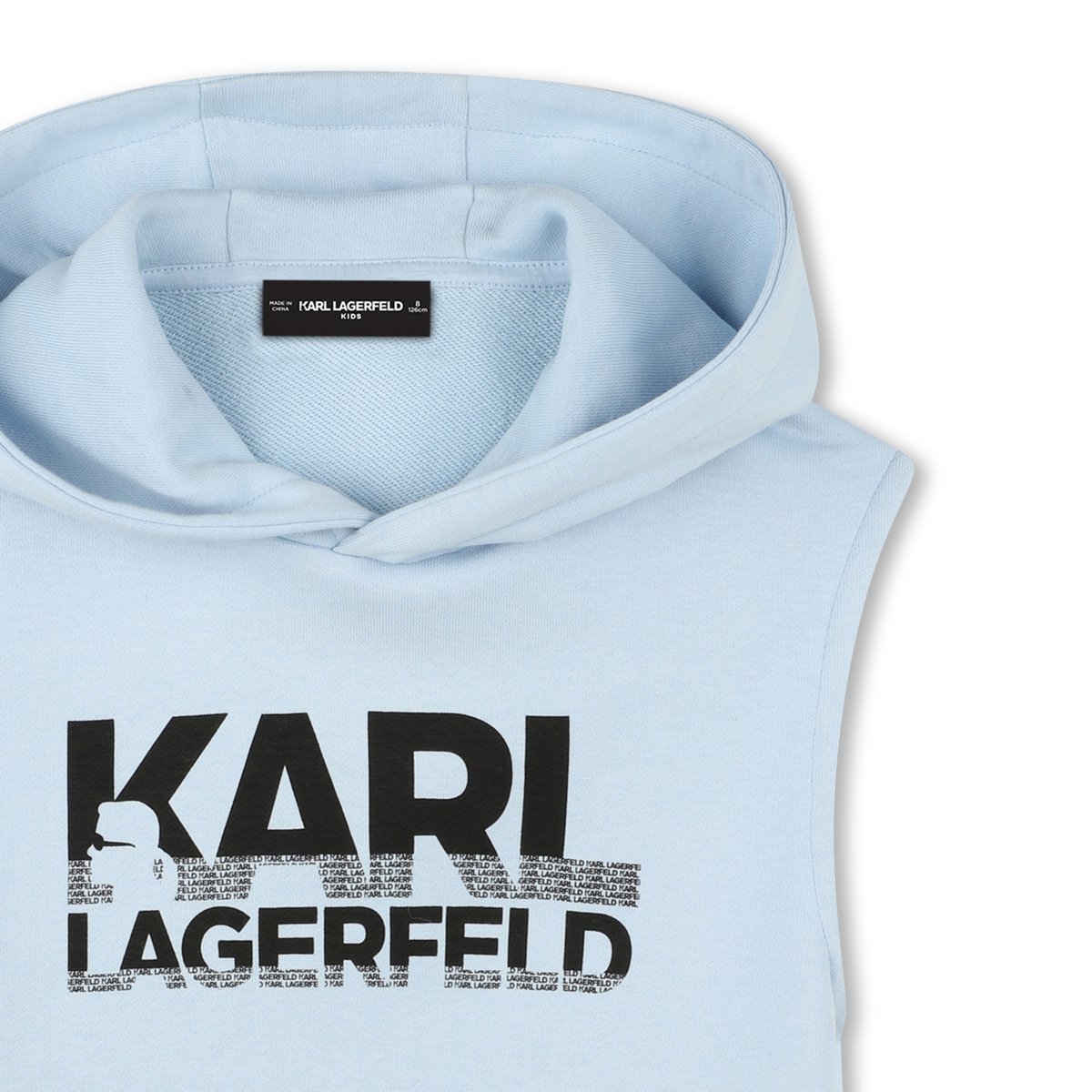 Sweat-shirt à capuche brume, KARL LAGERFELD KIDS