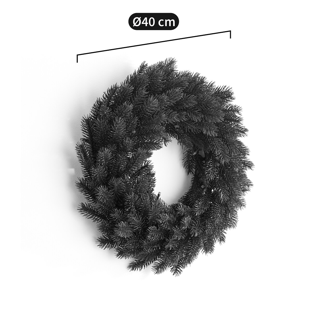Coroa de Natal LED, Caspar verde, LA REDOUTE INTERIEURS