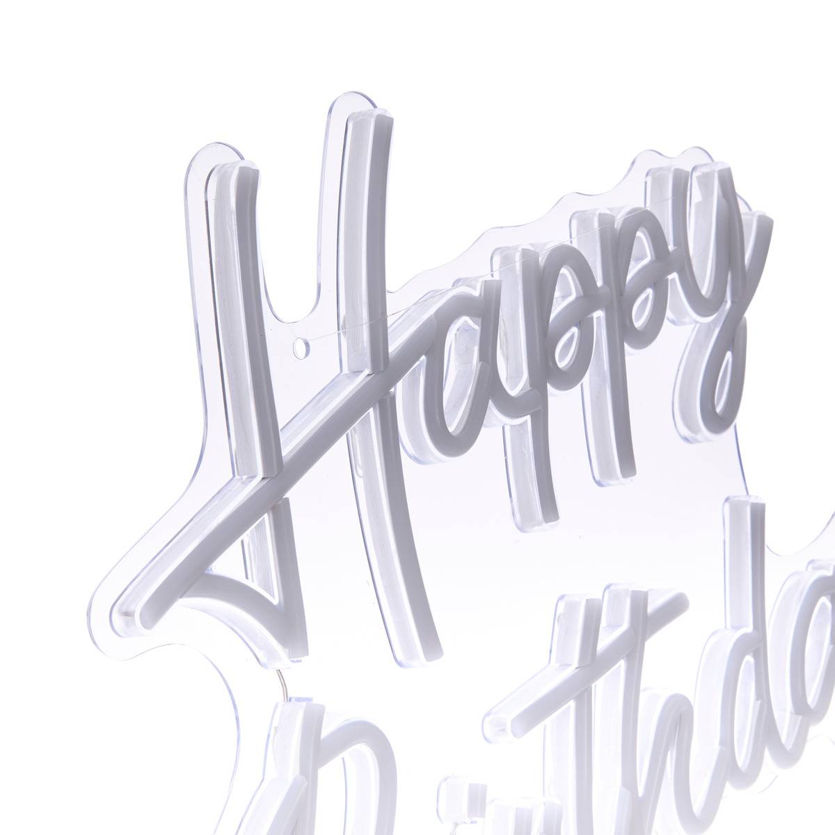 Néon LED HAPPY BIRTH chick yellow, ATMOSPHERA