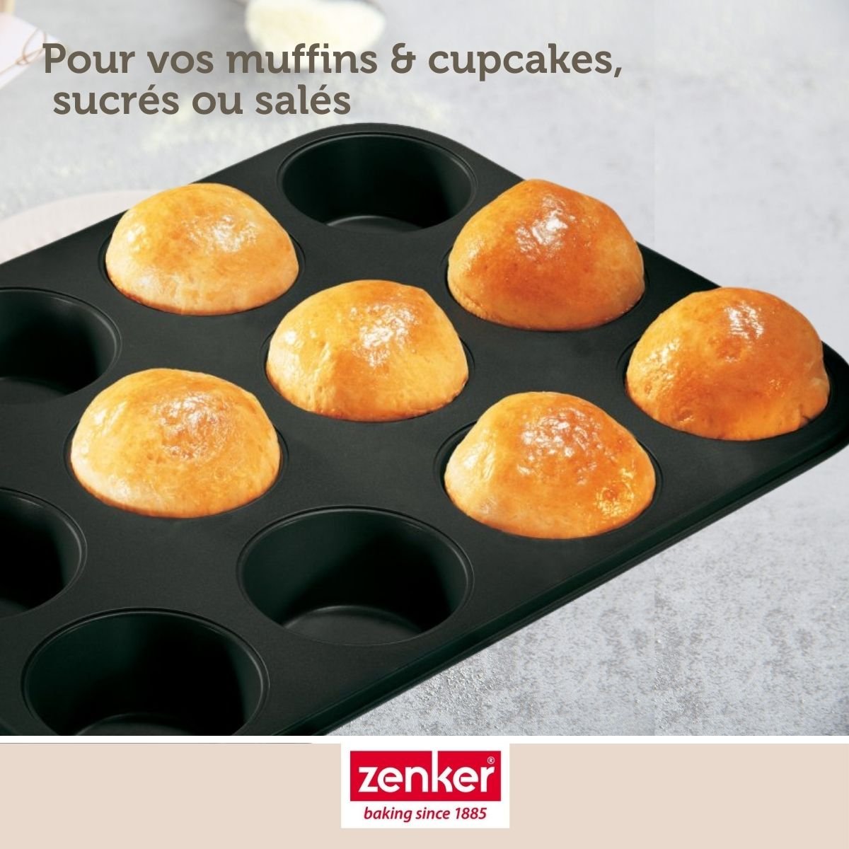 Lot de 2 moules à gâteaux 38,5/26,5/3 cm Black metallic Black noir, ZENKER