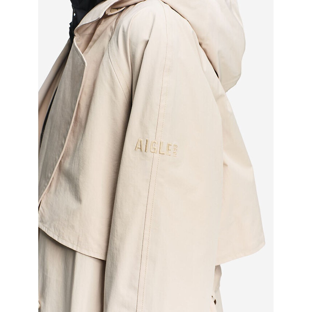 Trench long gris beige, AIGLE