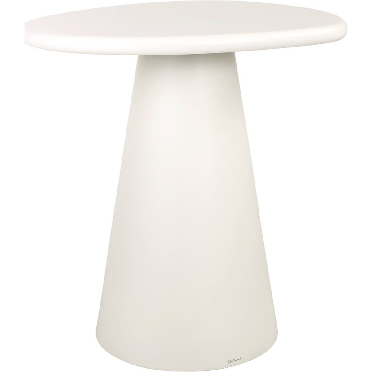 Table de bar BLOOMSTONE en plâtre blanc doux, RECOLLECTION