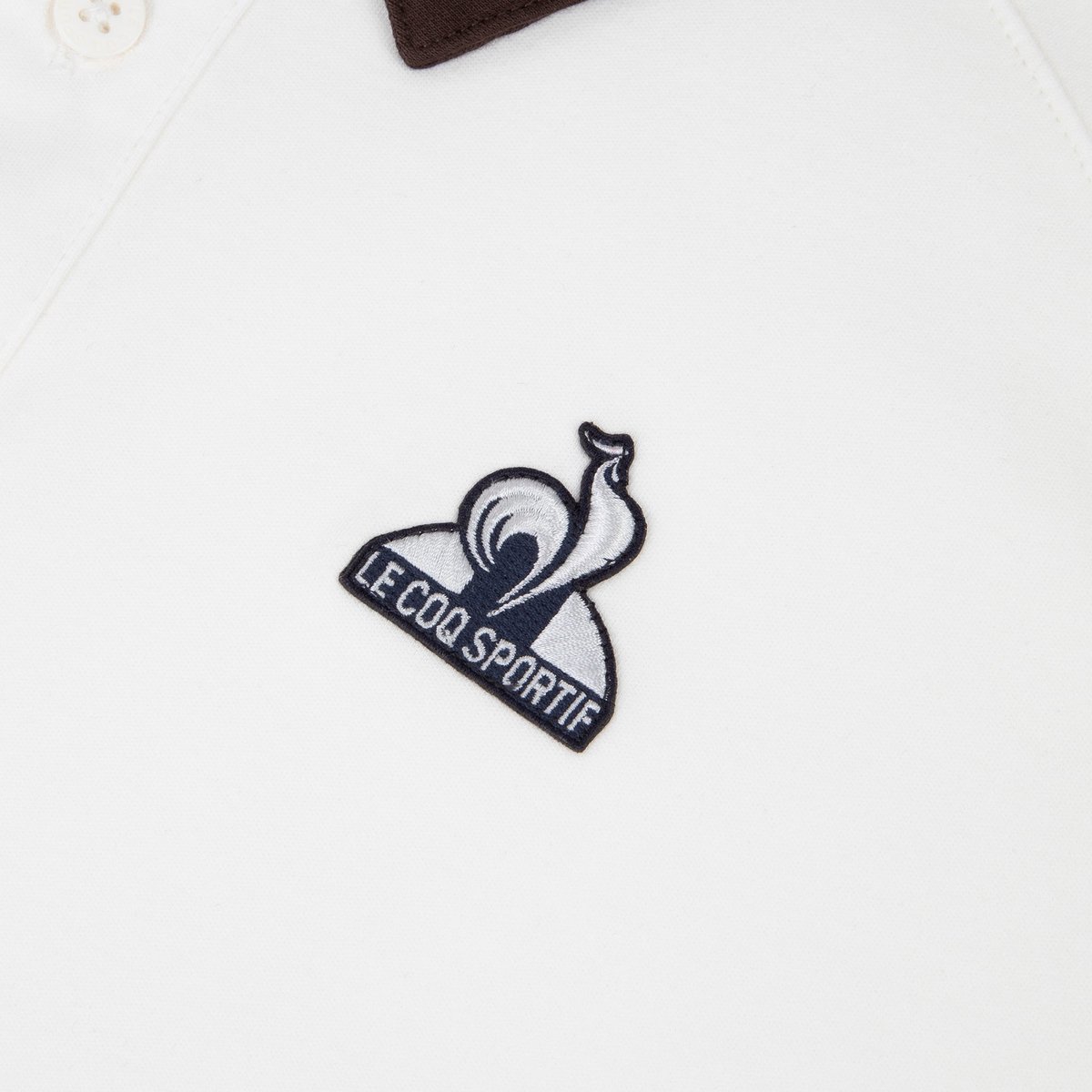 Polo Héritage marshmallow/molé, LE COQ SPORTIF