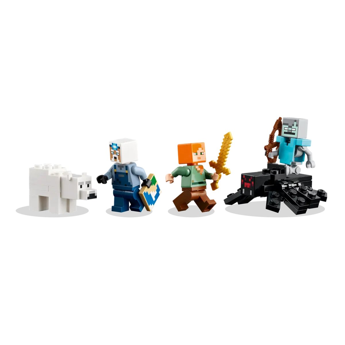 Minecraft La mine en forme de pioche multicolore, LEGO