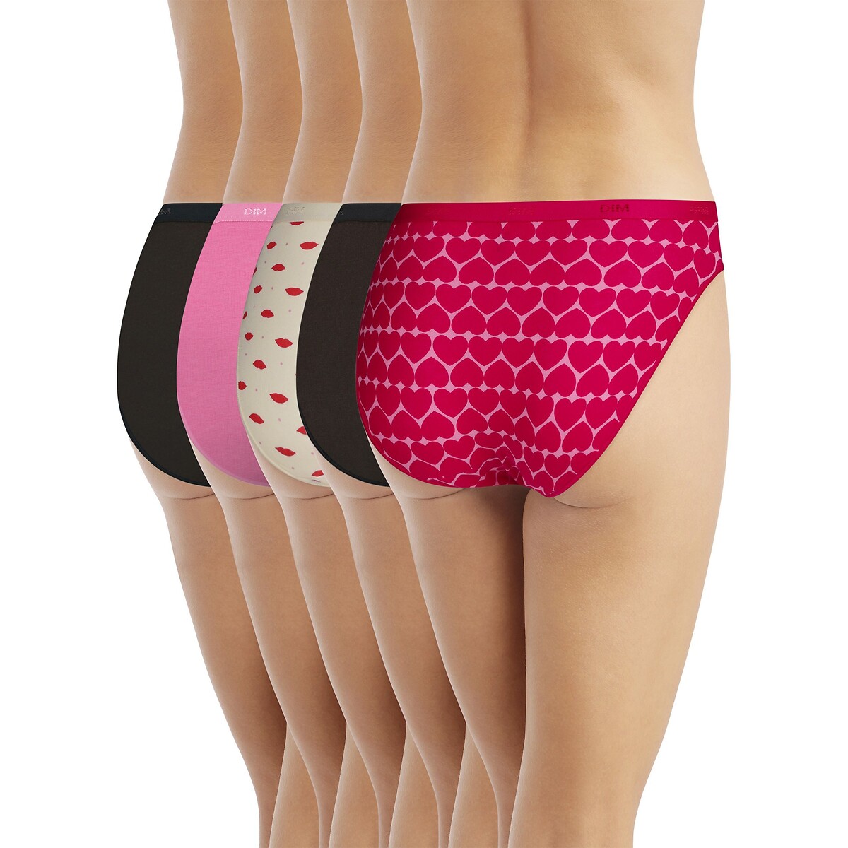 Confezione da 5 mutandine POCKETS COTON passione improvvisa , DIM