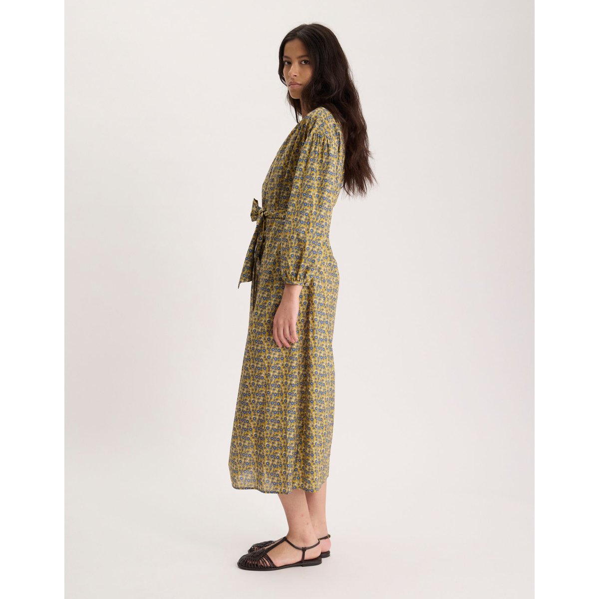 Robe Livia en coton jaune, INES DE LA FRESSANGE PARIS