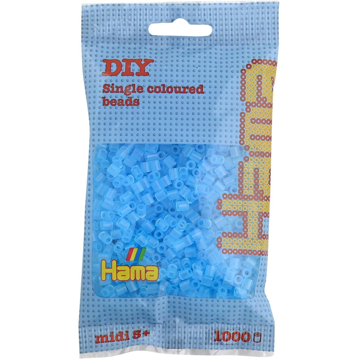 Sachet 1000 perles plastique bleu, HAMA