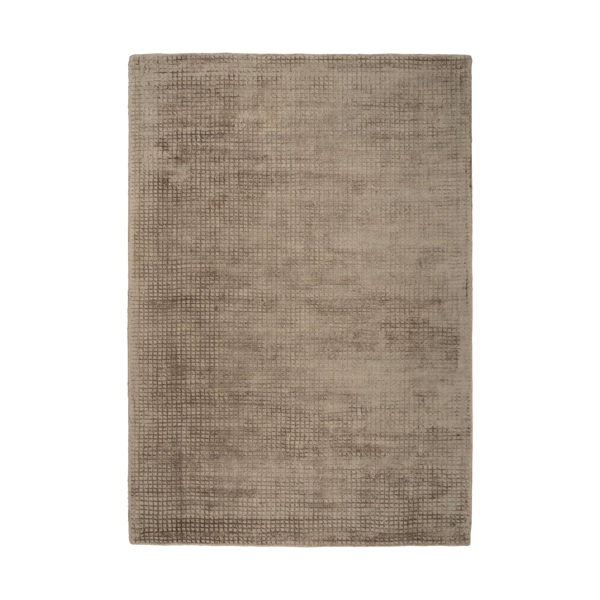 Tapis rectangulaire en viscose, BRIDGET taupe, RECOLLECTION