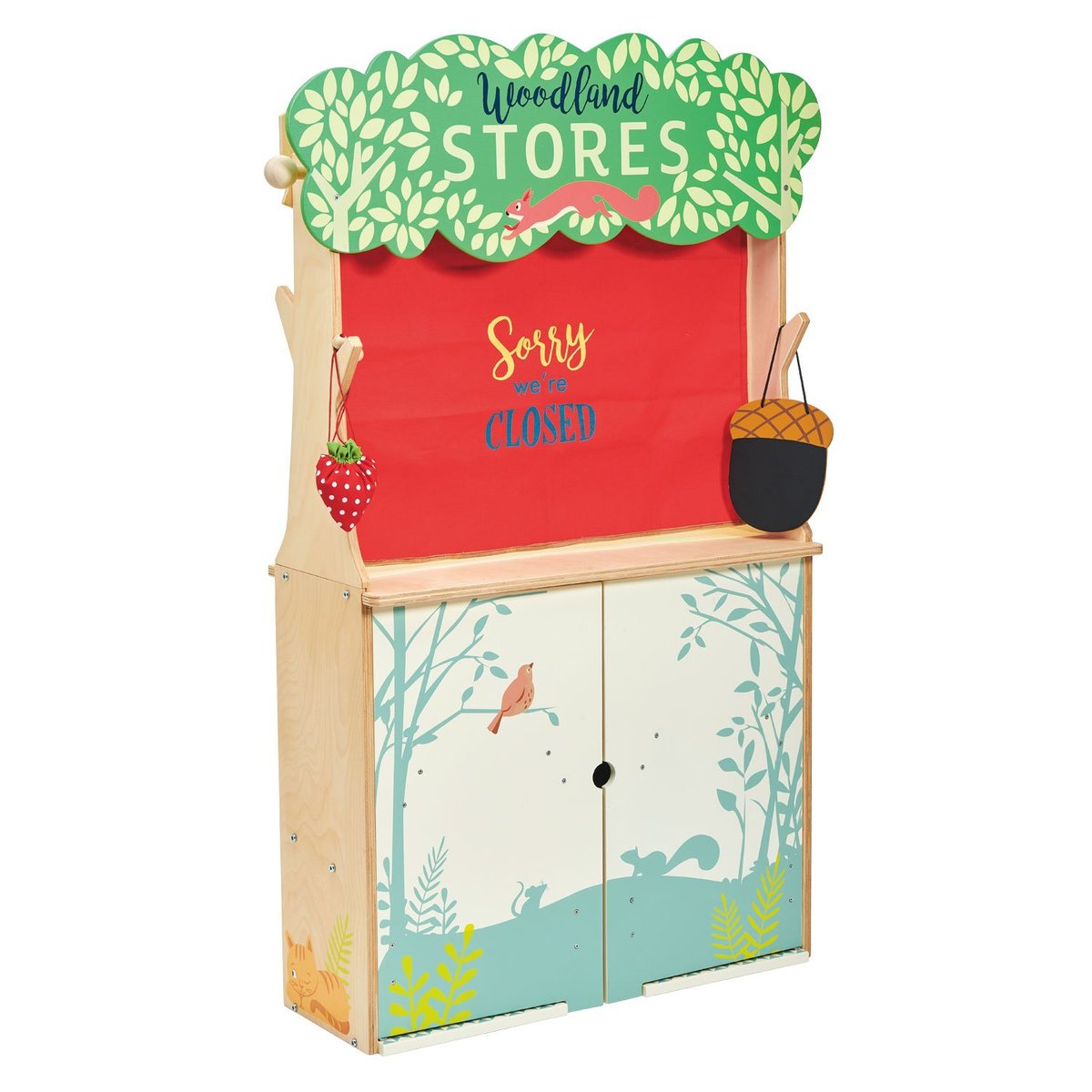 Marchande et Théâtre Woodland beige, TENDER LEAF TOYS