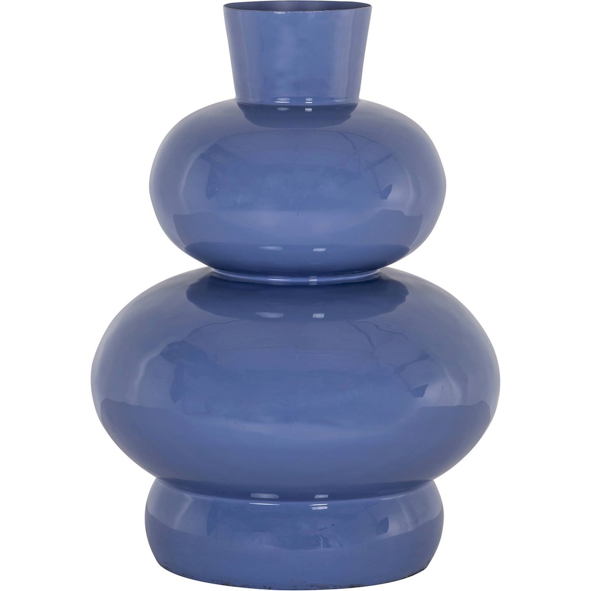 Vase décoratif en fer à forme organique very peri bleu violet, RECOLLECTION