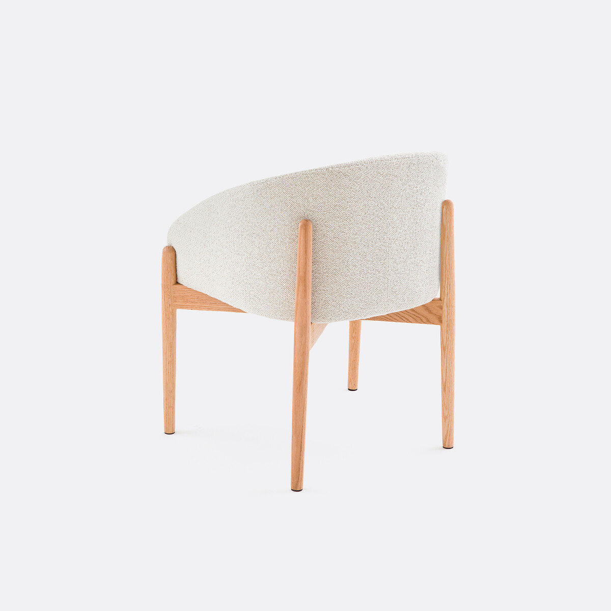 Fauteuil de table en bouclette Beca ecru, LA REDOUTE INTERIEURS