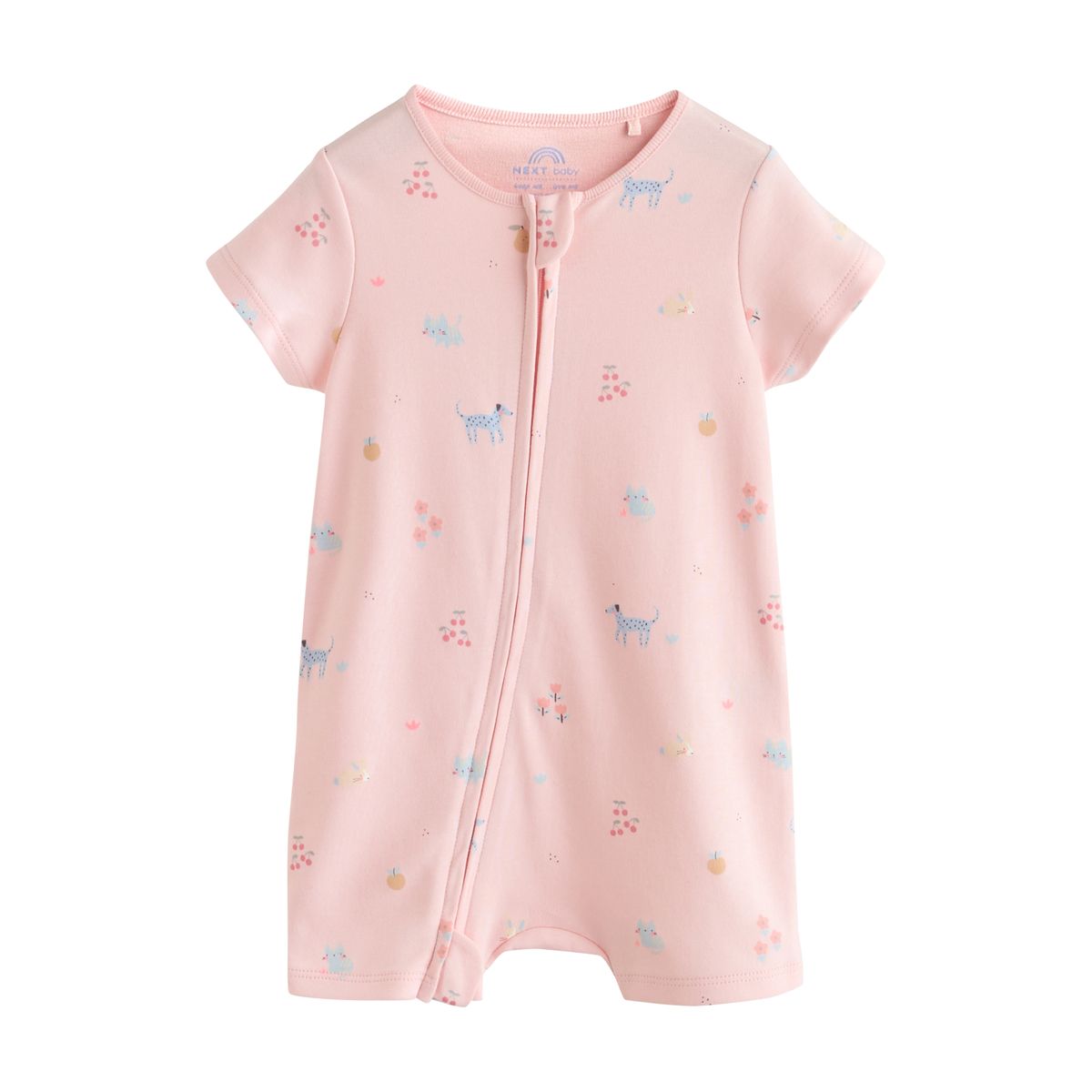 Barboteuse zippée double sens, lot de 3 rose/bleu, NEXT