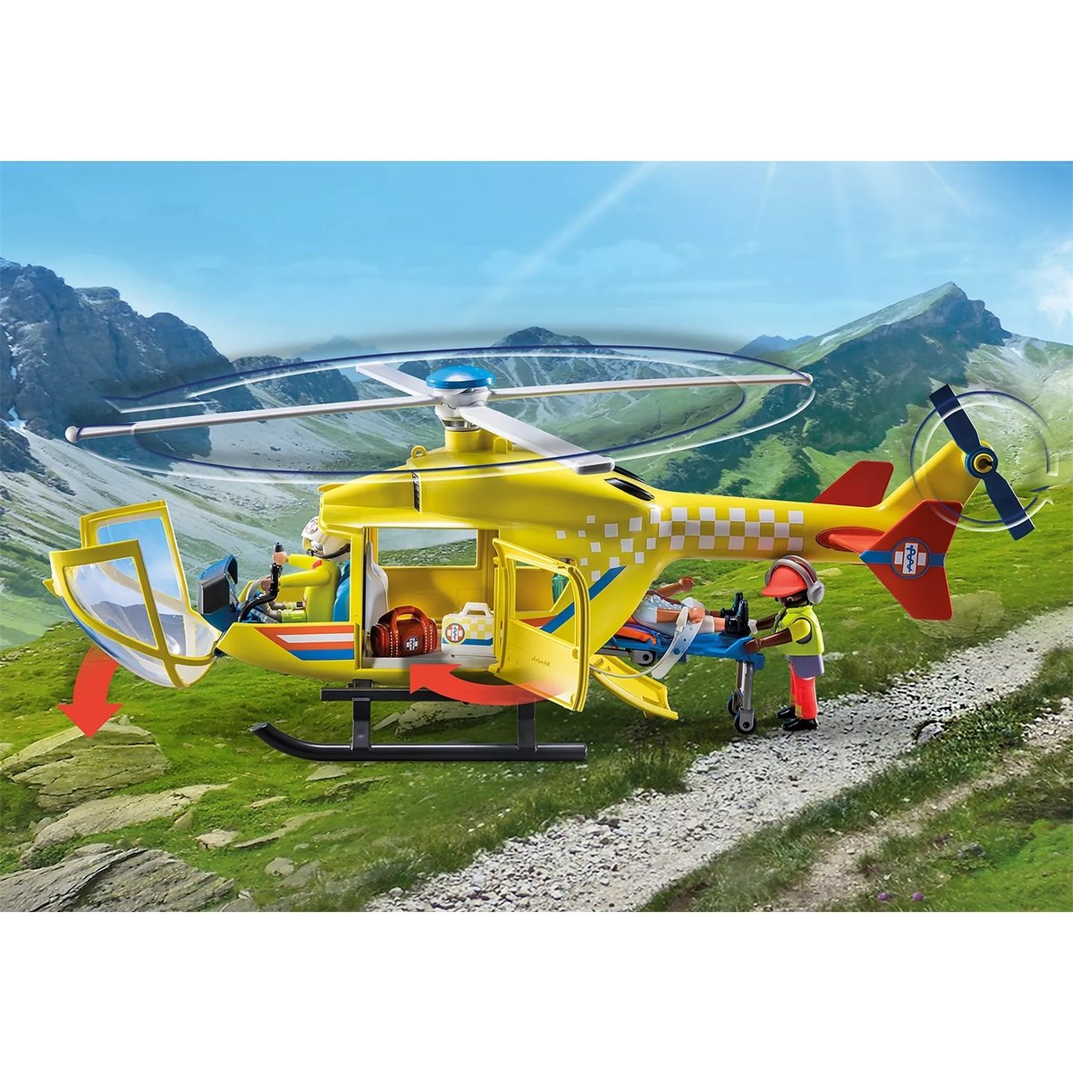 Hélicoptère de secours multicolore, PLAYMOBIL