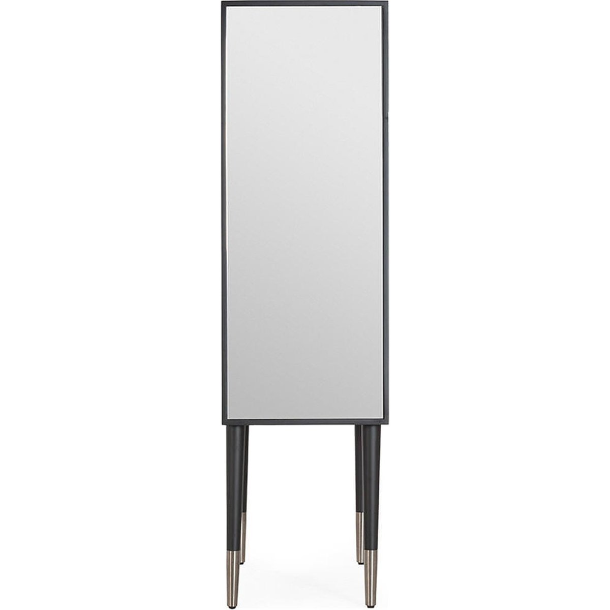 Meuble bar bois et miroir style glamour noir et miroir, RECOLLECTION
