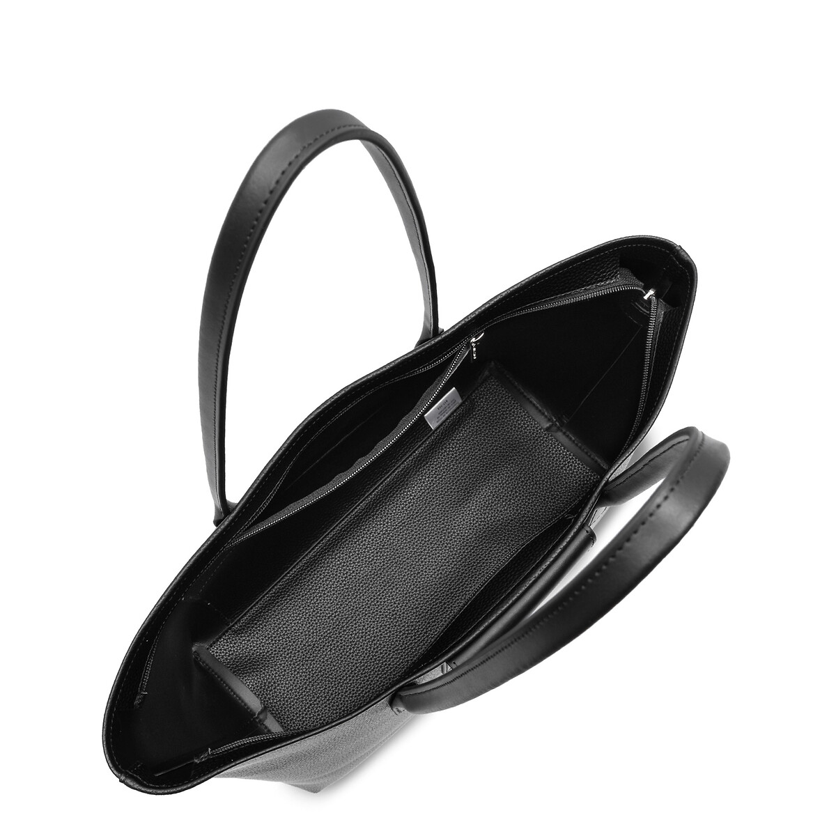Sac cabas porté épaule zippé, MAYA DOUBLE KBA noir, LANCASTER