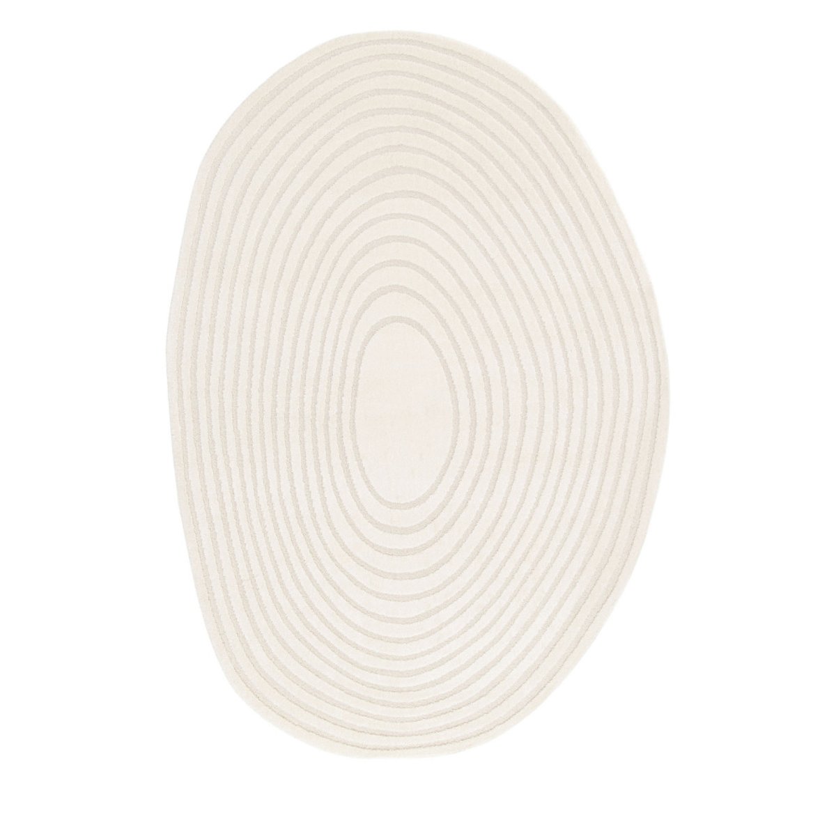 Tapis contemporain de forme organique- GELATO écru, DRAWER