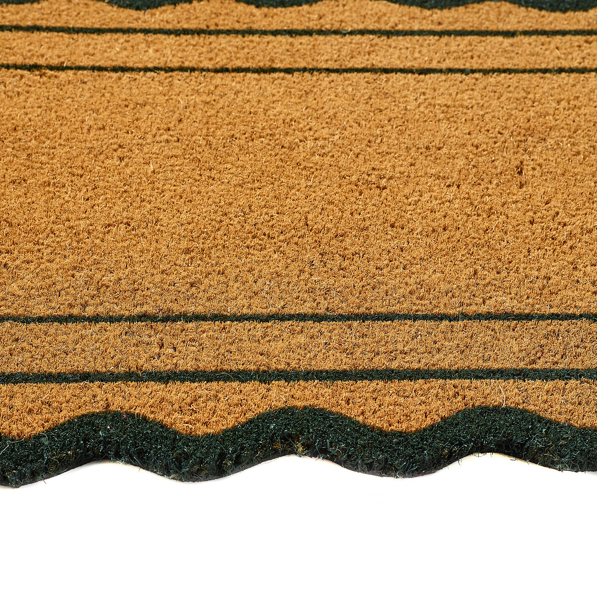 Green Scallop Border Doormat green/natural, MY MAT