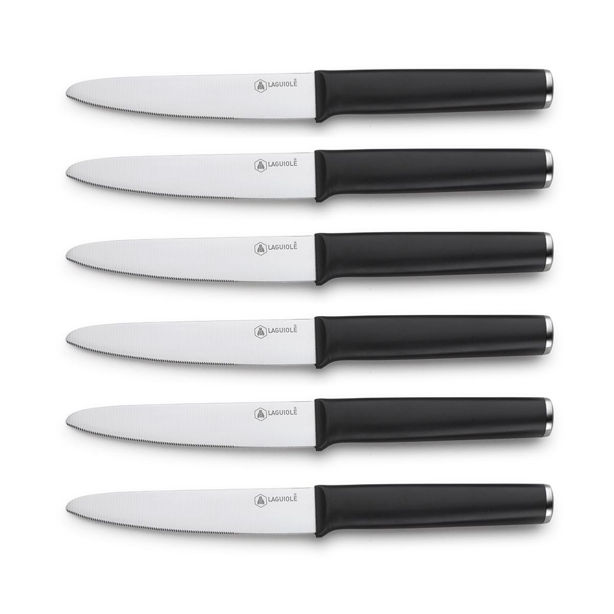 Set de 6 couteaux à steak - "Sirius" couleur unique, LAGUIOLE CUISSON
