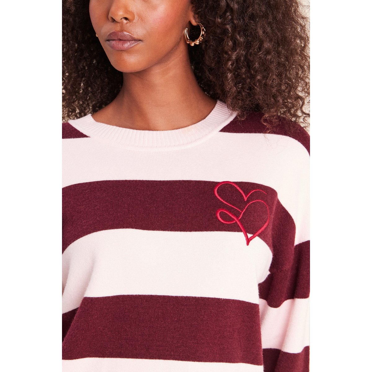 Pull col rond bordeaux, BREAL