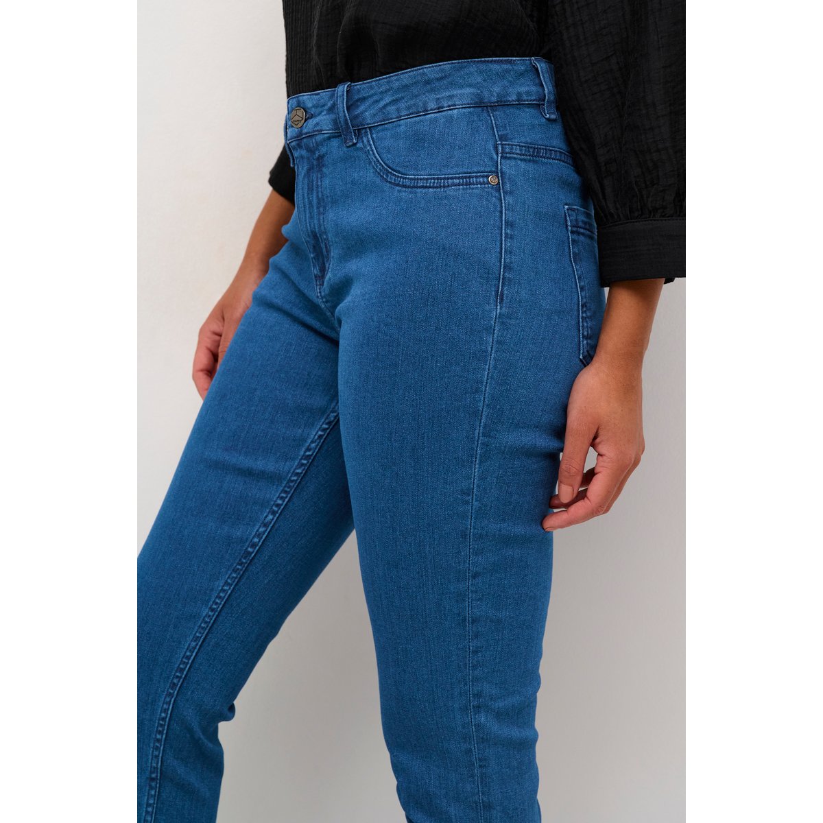 Jeans bleu medium blue denim, KAFFE